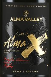вино Alma X Cabernet Sauvignon Shiraz 0.75 л красное сухое этикетка