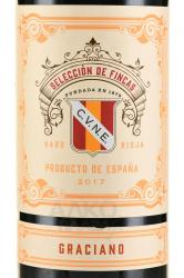 вино Селексьон де Финкас Грасиано 0.75 л красное сухое этикетка