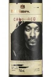 вино 19 Crimes Cali Red 0.75 л красное полусладкое этикетка