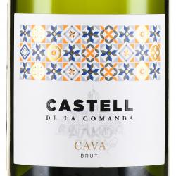 Castell de la Comanda Cava Brut DO - игристое вино Кастель де ла Команда Кава Брют 0.75 л