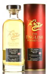 Whisky English Classic Single Malt in tube - виски Инглиш Классик Сингл Молт 0.7 л в тубе