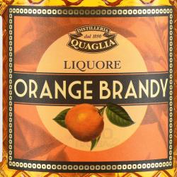 Quaglia Orange Brandy - ликер крепкий Куалья Апельсиновый Бренди 0.7 л