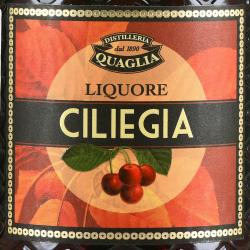 Quaglia Ciliegia - ликер десертный Куалья Черешня 0.7 л
