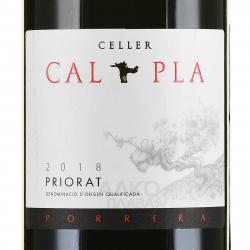 вино Celler Cal Pla Priorat 0.75 л красное сухое этикетка