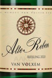 вино Mosel-Saar-Ruver Alte Reben Riesling 0.75 л белое полусухое этикетка