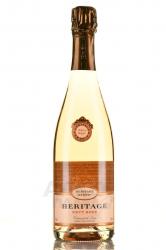 Heritage Cremant de Loire Brut Rose - вино игристое Эритаж Креман де Луар Брют Розе АОС 0.75 л розовое экстра брют