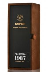 Kopke Colheita 1987 Wooden Box - портвейн Копке Колейта 1987 0.75 л в д/у