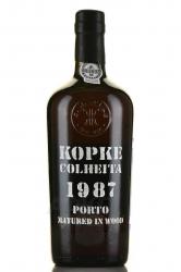 Kopke Colheita 1987 Wooden Box - портвейн Копке Колейта 1987 0.75 л в д/у