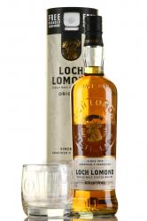Loch Lomond Original Single Malt - виски Лох Ломонд Ориджинал Сингл Молт 0.7 л в тубе с бокалом