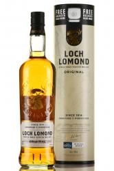 Loch Lomond Original Single Malt - виски Лох Ломонд Ориджинал Сингл Молт 0.7 л в тубе с бокалом