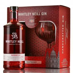 Whitley Neill Raspberry - джин Уитли Нейл Распберри со вкусом малины 0.7 л + бокал в п/у