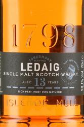 Ledaig Aged 13 Years Port Pipe - виски Ледчиг Эйджд 13 лет Порт Пайп 0.7 л в п/у