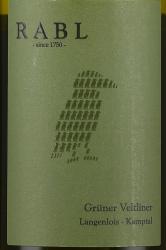 вино Грюнер Велтлинер Лангенлойс Рабль Кампталь 0.75 л белое сухое этикетка