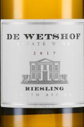 вино De Wetshof Estate Riesling 0.75 л этикетка