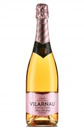 Vilarnau Brut Reserva Rose Delicat Cava DO - вино игристое Кава Виларнау Брют Розе Деликат Резерва 0.75 л брют розовое в п/у с 2-мя бокалами