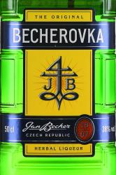 ликер Becherovka 0.5 л этикетка