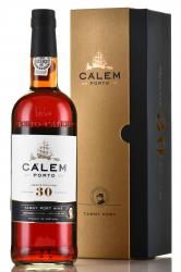 портвейн Porto Calem 30 Years Old Tawny 0.75 л в подарочной коробке