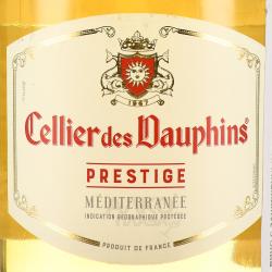 вино Медитерране Селье де Дофен Престиж 0.25 л белое сухое этикетка