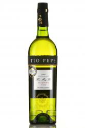 Jerez Tio Pepe Fino - херес Тио Пепе Фино крепленое 0.75 л в п/у + бокал