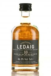 Ledaig 10 years old - виски Ледчиг 10 лет 0.05 л