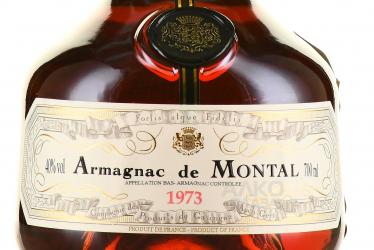 Armagnac Bas Armagnac de Montal 1973 years - арманьяк Баз Арманьяк де Монталь 1973 года 0.7 л