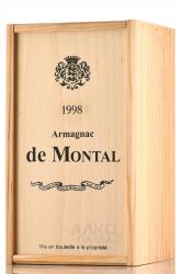 Armagnac Bas Armagnac de Montal 1998 years - Арманьяк Баз Арманьяк де Монталь 1998 года 0.7 л