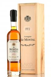 Armagnac Bas Armagnac de Montal 1972 years - арманьяк де Монталь Ба Арманьяк 1972 год 0.2 л в д/у