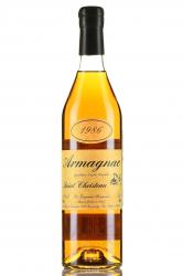 Armagnac Saint Christeau Millesime 1986 - арманьяк Сент Кристо Миллезимэ 1986 года 0.7 л в п/у