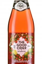 сидр San Sebastian The Good Cider Strawberry & lime 0.75 л этикетка