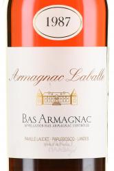 Armagnac Laballe Bas Armagnac 1987 - арманьяк Лабалль Ба Арманьяк 1987 года 0.7 л в п/у