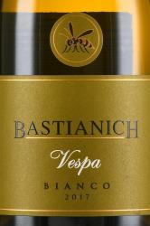 вино Bastianich Vespa Bianco 0.75 л белое сухое этикетка