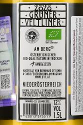 Gruner Veltliner Am Berg - вино Грюнер Вельтлинер Ам Берг 1.5 л белое сухое