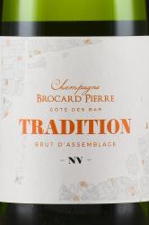 Brocard Pierre Tradition Brut d’Assemblage Champagne - шампанское Шампань Брокар Пьер Традисьон Брют д’Ассамбляж 0.375 л белое брют