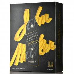 Johnnie Walker Black Label 12 years - виски Джонни Уокер Блэк Лейбл 12 лет 0.7 л в п/у + 2 стакана