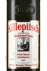 ликер Killepitsch 0.7 л этикетка