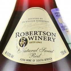 вино Robertson Winery 0.75 л красное сладкое этикетка