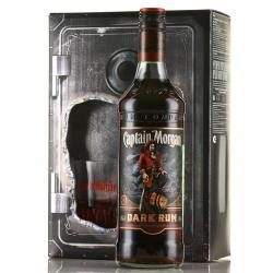 Captain Morgan Dark - ром Капитан Морган Темный 0.7 л в п/у + стакан