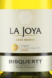 вино Ла Хойа Гран Резерва Вионье 0.75 л сухое белое этикетка