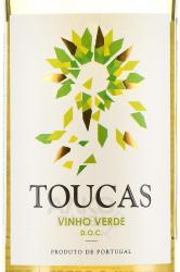 вино Toucas Vinho Verde DOC 0.75 л этикетка