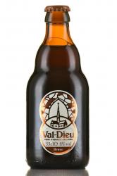 Val-Dieu Brune - пиво Валь-Дье Брюн 8% 0,33 л темное нефильтрованное