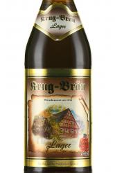 пиво Krug-Brau Lager 0,5л этикетка