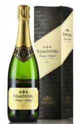 Simonsig Kaapse Vonkel Brut Gift Box - вино игристое Симонсиг Каапсе Вонкель Брют 0.75 л в п/у