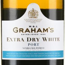 портвейн Grahams Extra Dry White 0.75 л этикетка