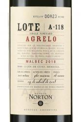 Agrelo Lote A-118 - вино Агрело Лоте А-118 0.75 л красное сухое набор Нортон из 3-х бутылок