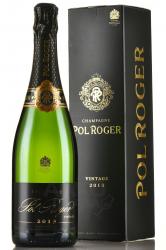 Pol Roger Brut Vintage 2012 gift box - шампанское Поль Роже Брют Винтаж 2012 0.75 л в п/у