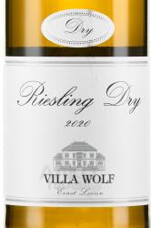 вино Villa Wolf Riesling Dry Qualitatswein 0.75 л этикетка