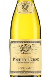 вино Луи Жадо Пуйи-Фюиссе 0.75 л белое сухое этикетка