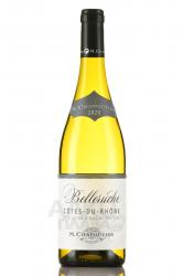 M.Chapoutier Cotes-du-Rhone Belleruche Blanc - вино М.Шапутье Кот дю Рон Бельрюш 0.75 л белое сухое