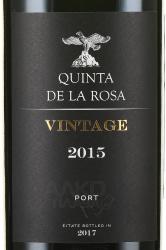 Quinta De La Rosa Vintage 2015 Port - портвейн Кинта Де Ля Роса Винтаж Порт 2015 год 0.75 л