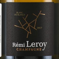 Champagne Remi Leroy Millesime Blanc De Blanc - шампанское Шампань Реми Леруа Миллезим Блан де Блан 0.75 л белое брют